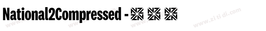 National2Compressed 字体转换